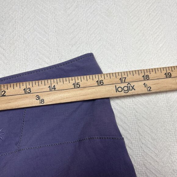 Athleta Womens Commuter Capris Pants Womens 8 Nylon Bermuda 32x18 Purple 819692 - Picture 13 of 16